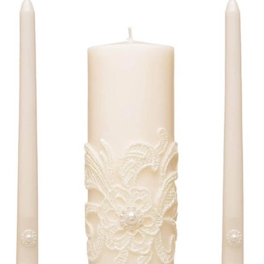 Elegant Cream Candle Set